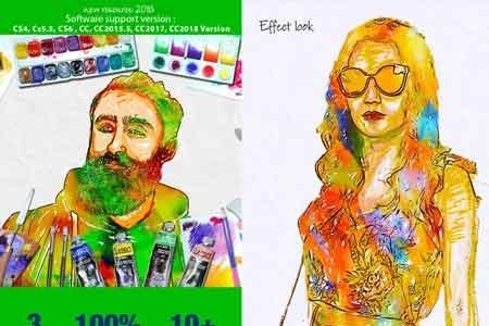 450x300 Real Watercolor Art 22444042 Freepsdvn