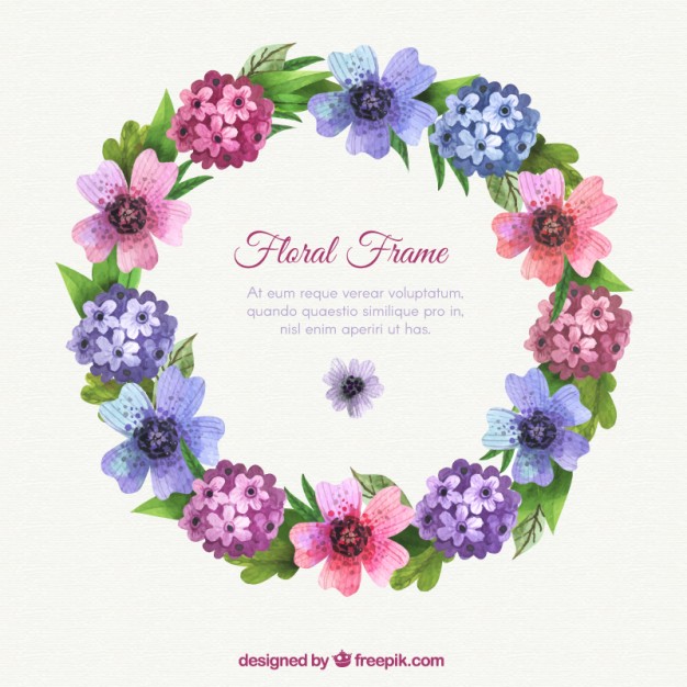 626x626 Realistic Watercolor Flowers Background Free Vectors Ui Download