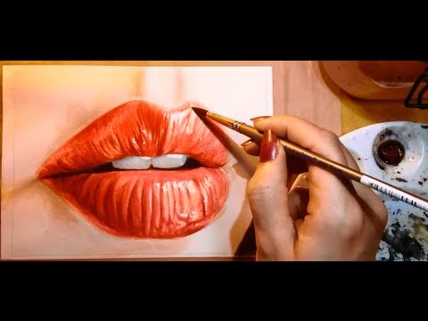 480x360 How To Paint A Realistic Mouth (Lips)