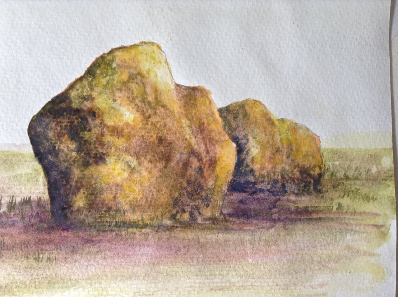 1280x956 Painting Rocks In Watercolor Realistic Rocks Watercolor Tutorial