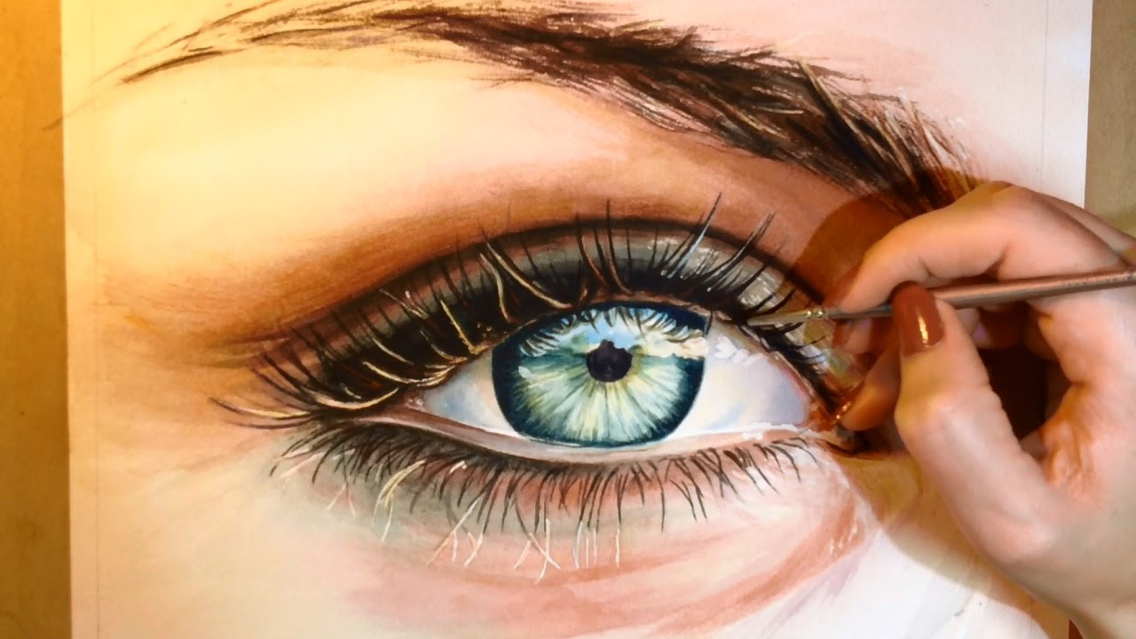 1280x720 Watercolor Paintings Of Eyes How To Paint A Realistic Eye