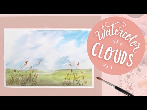 480x360 How To Paint Watercolor Clouds (Wispy, Realistic Tutorial) Obsigen