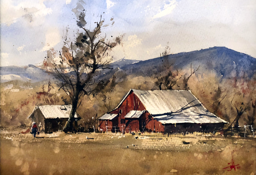 1000x686 Landscapes Judd Mercer Watercolor Art