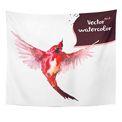 425x425 Angoni Tapestry Paint Colorful Cute Red Cardinal