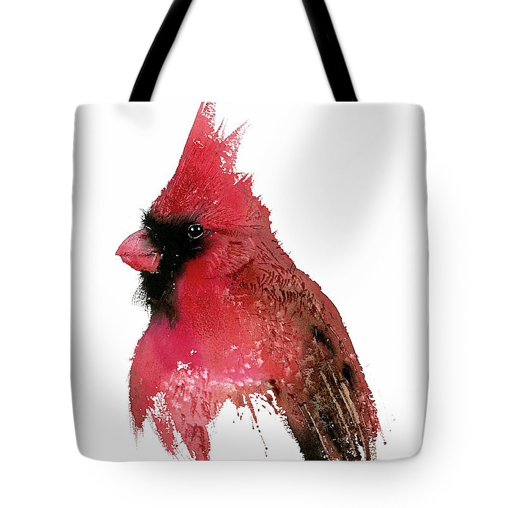 1000x1000 Red Cardinal Watercolor Tote Bag For Sale By Nitin Singh