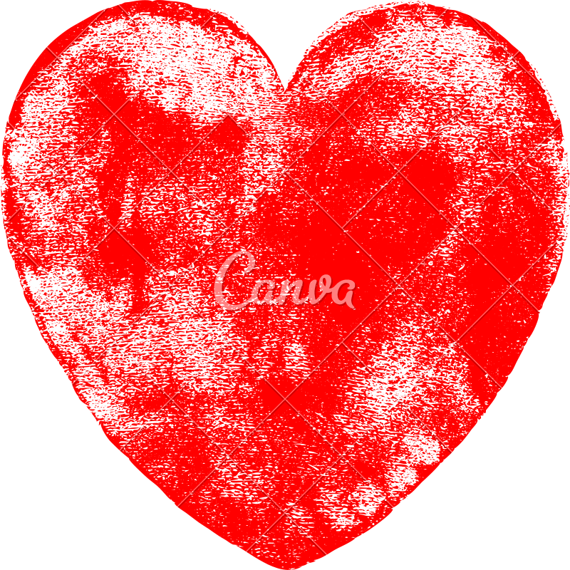 800x800 Red Heart Symbol Watercolor Texture