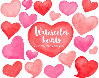 340x270 Watercolor Clipart Red Heart
