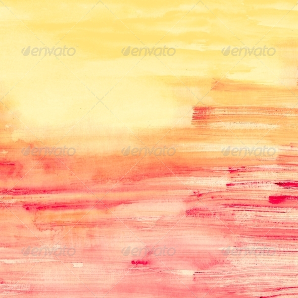 590x590 Pink And Orange Watercolor Stripes By Jetfoto Graphicriver