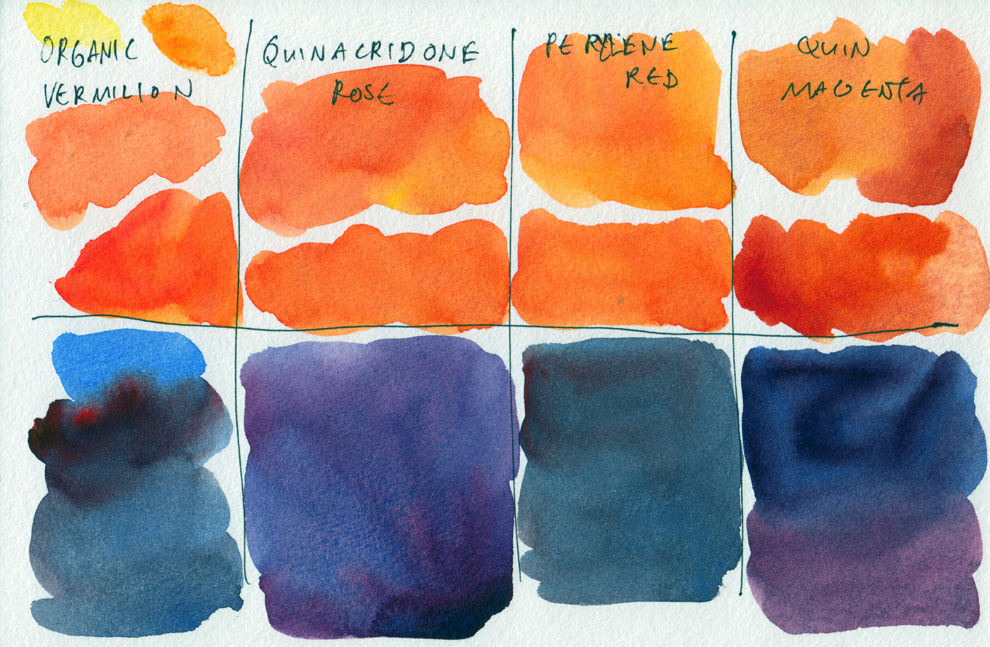 990x647 All The Red Watercolour Paints I Have (Swatches And Comparison