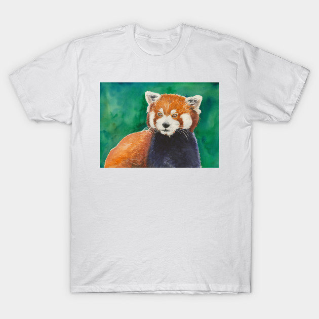 630x630 Red Panda Watercolor Portrait