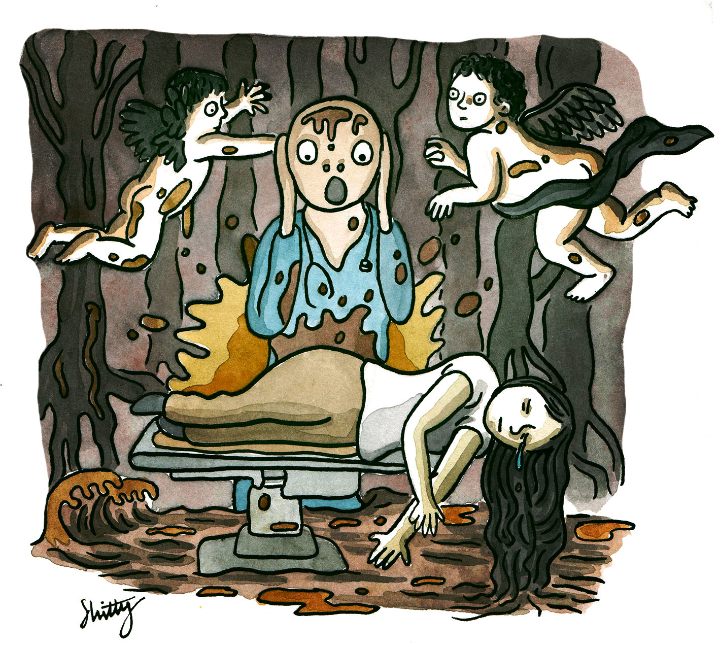 1417x1281 Swamps Of Dagobah Iou Done! Shitty Watercolour