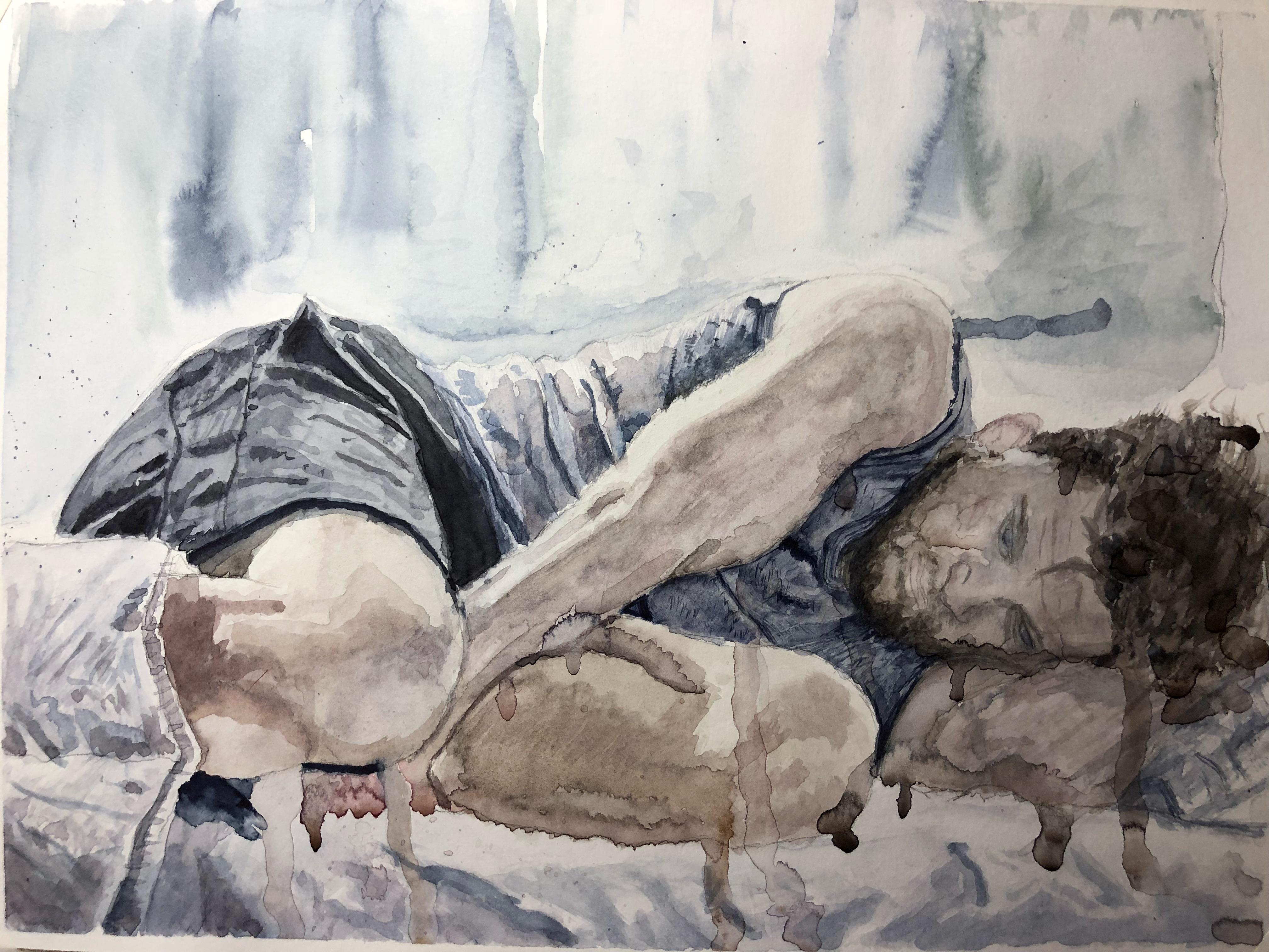 4032x3024 Depression, Watercolor, 12x9 Art