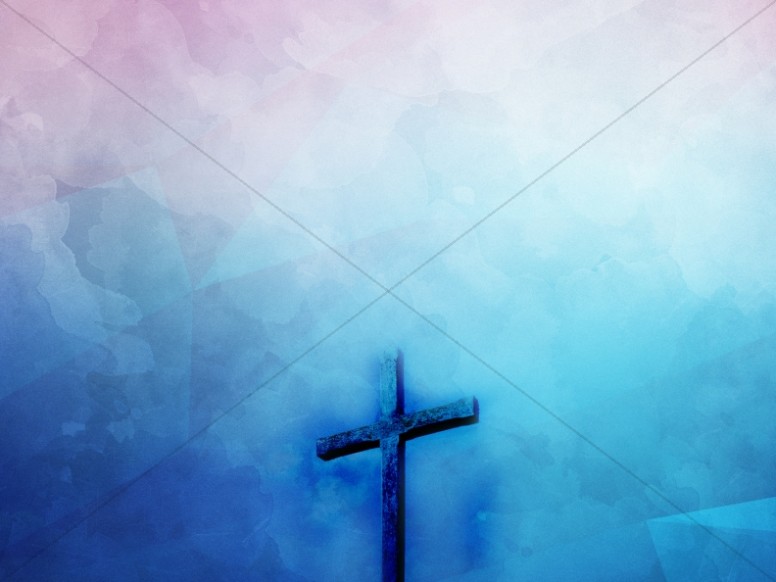 776x582 Cross Watercolor Blue Religious Background Worship Backgrounds