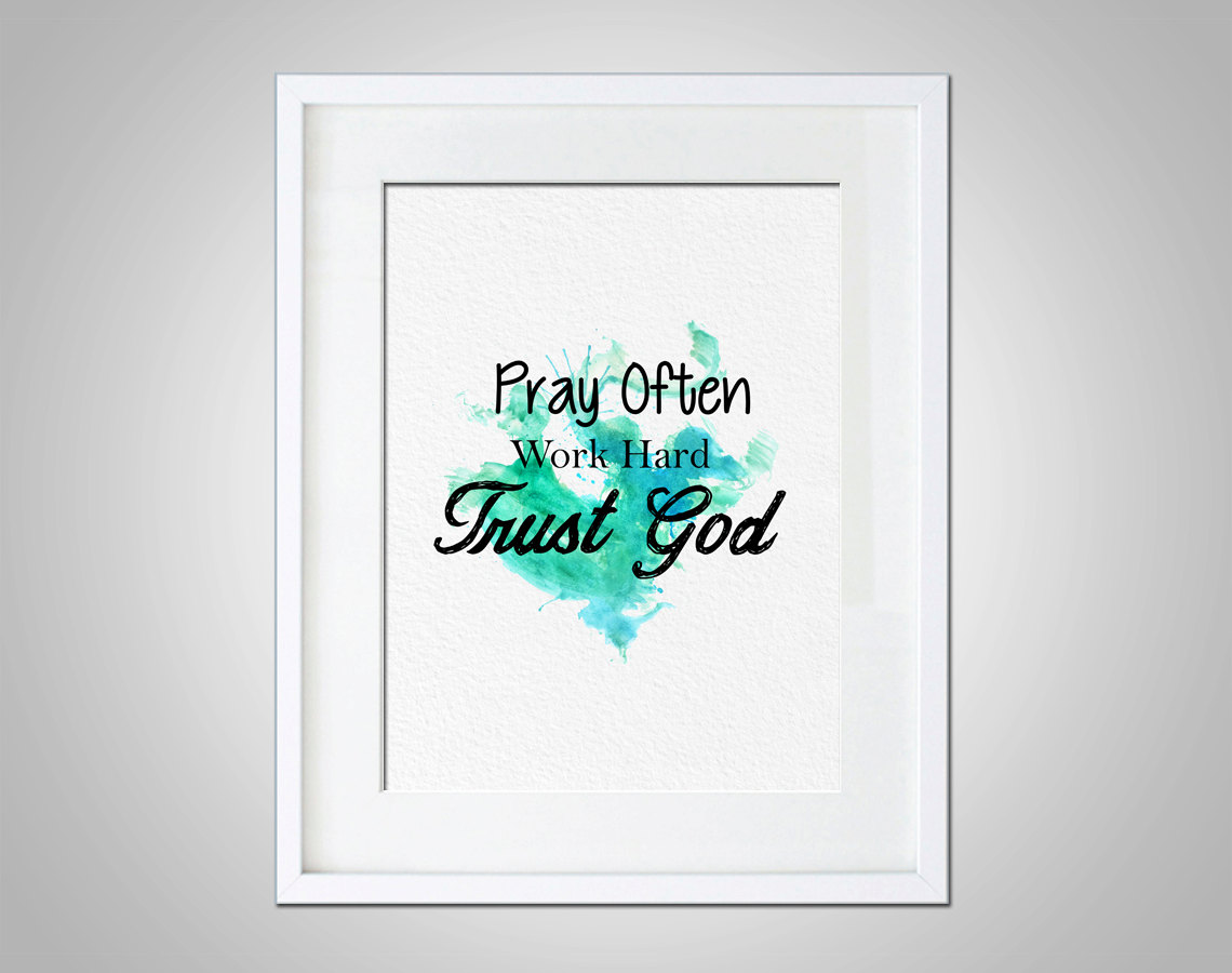 1140x900 Watercolor Art Motivational Quote Religious Gift Modern 8x10 Wall