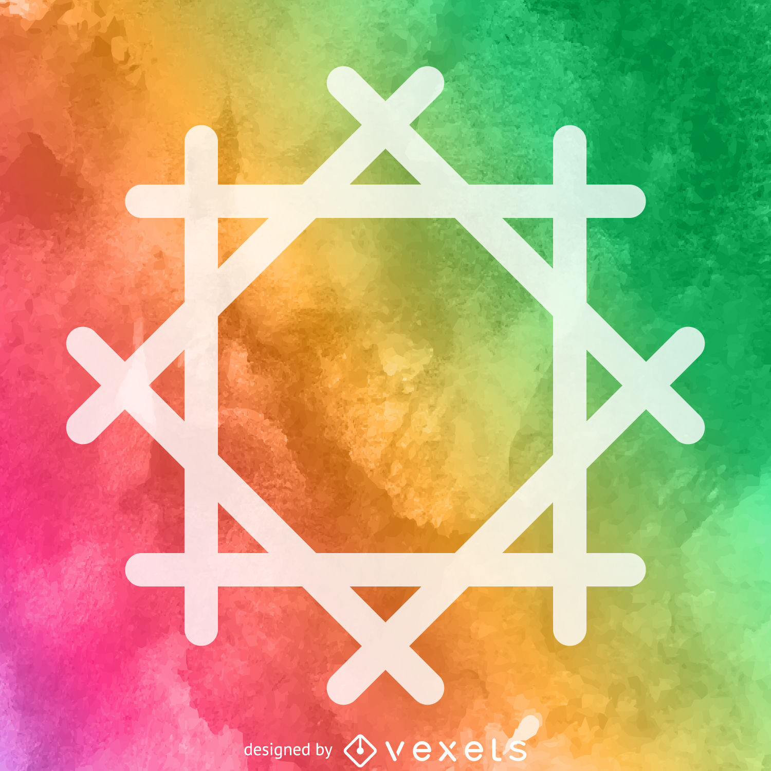 1500x1500 Watercolor Religious Symbol Poster