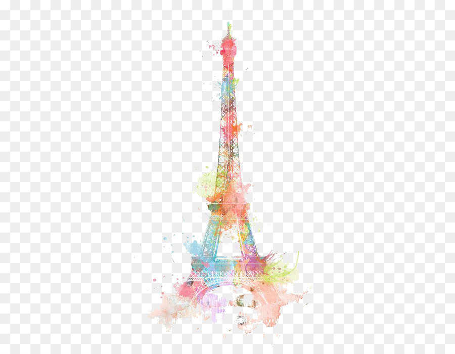 900x700 Eiffel Tower Drawing Watercolor Painting