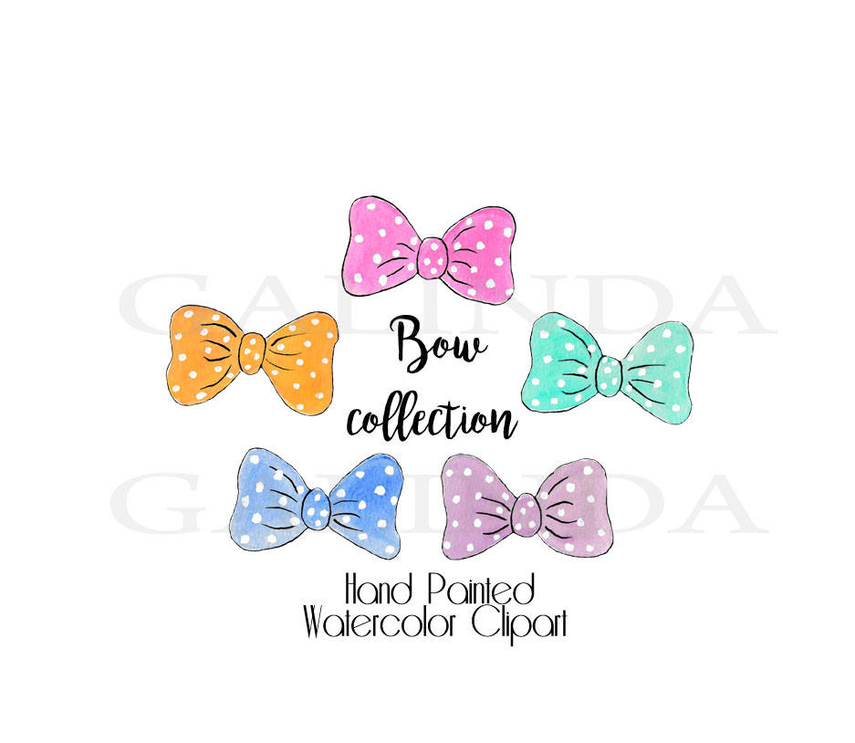937x814 Watercolor Bow Clipart Ribbon Clip Art Watercolor Ribbon Etsy