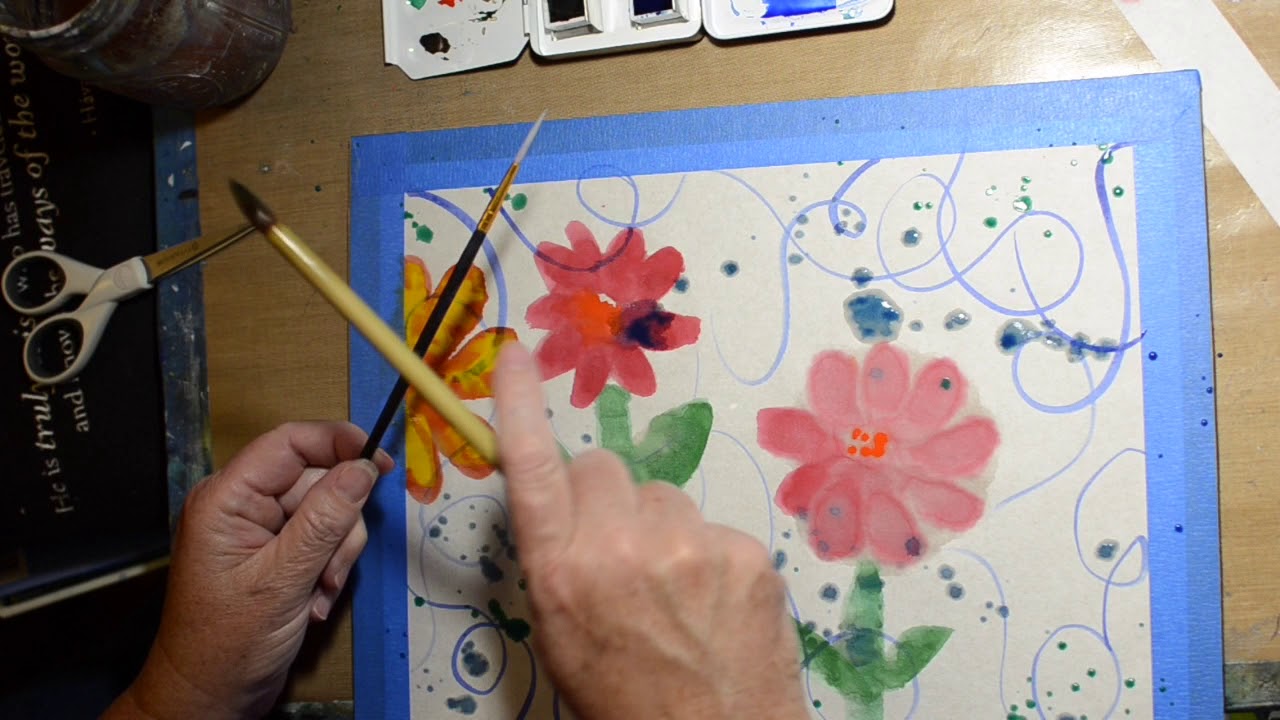 1280x720 Watercolor On Rice Paper