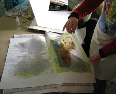 400x324 Whittier Artists Lucy Breeden Watercolor Batik On Rice Paper