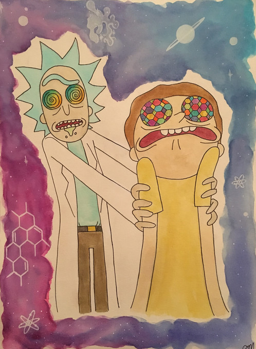 Rick And Morty Watercolor at GetDrawings | Free download