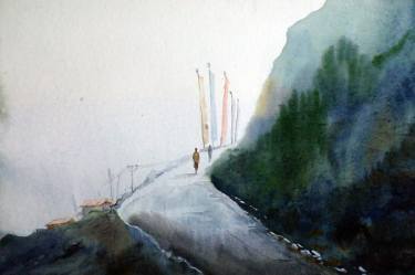 375x249 Foggy Morning Mountain Road