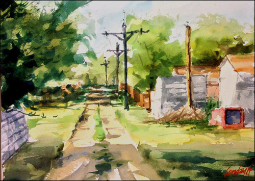 500x355 Brett Lindsey Light Filled Watercolor And Oil Landscapes