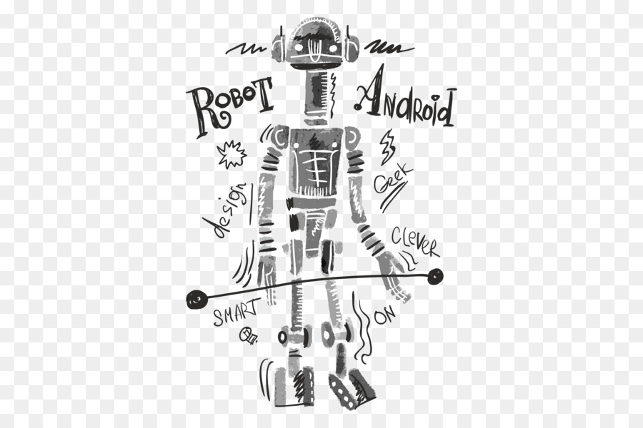 900x600 T Shirt Robot Watercolor Painting Clip Art