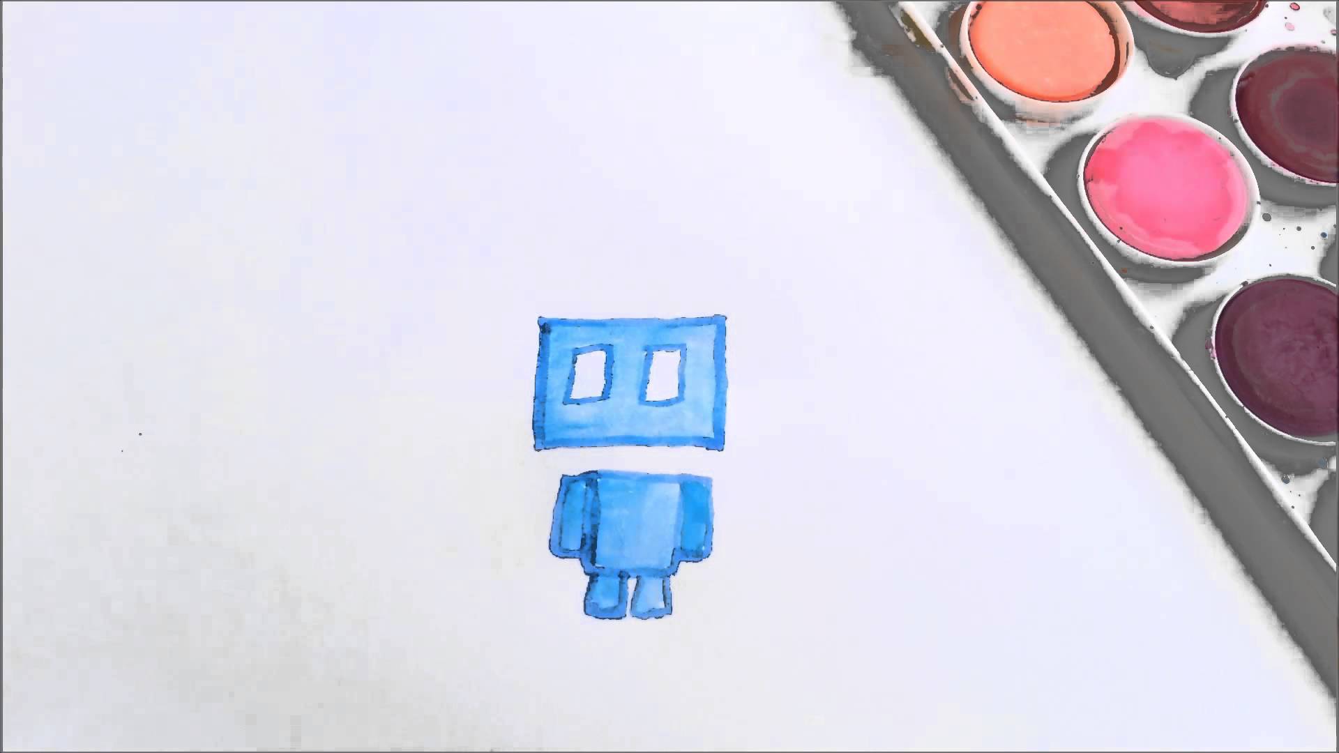 1920x1080 Watercolor Robot Tutorial