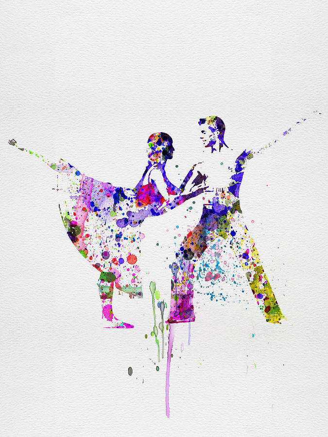 675x900 Romantic Ballet Watercolor 2 Painting By Naxart Studio