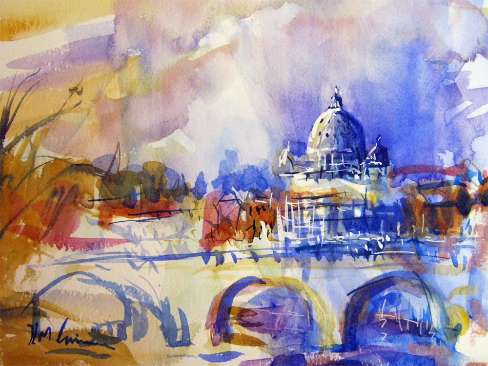 1000x751 Roytheartist And Friends Rome In Watercolor