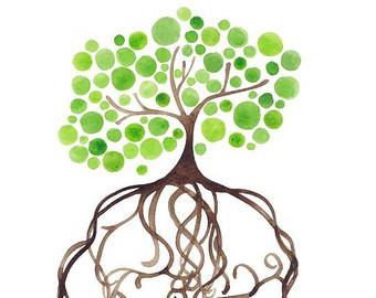 340x270 Watercolor Tree Natural Roots Clipart Panda