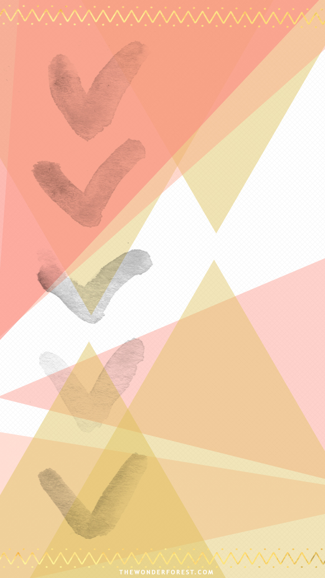 640x1136 Free Pink And Gold Watercolor Iphone Wallpapers