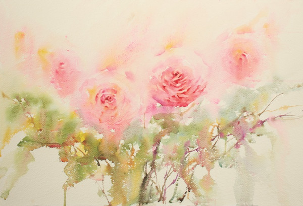 600x409 Painting Watercolor Flowers