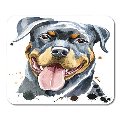 425x425 Nakamela Mouse Pads Animal White Abstract Cute Dog