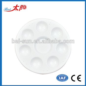 350x350 Round Paint Tray Plastic Palettes Watercolor Painting 8 Wells