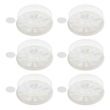 355x355 Bcp 6pcs Mini 12 Wells Round Plastic White Plate And