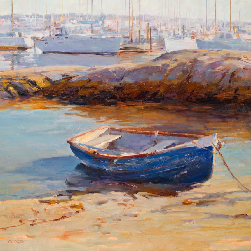 860x858 Deborah Tilby Painter Blue Rowboat