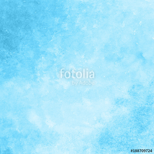 500x500 Bright Blue Watercolor Texture Background, Hand Painted Stock