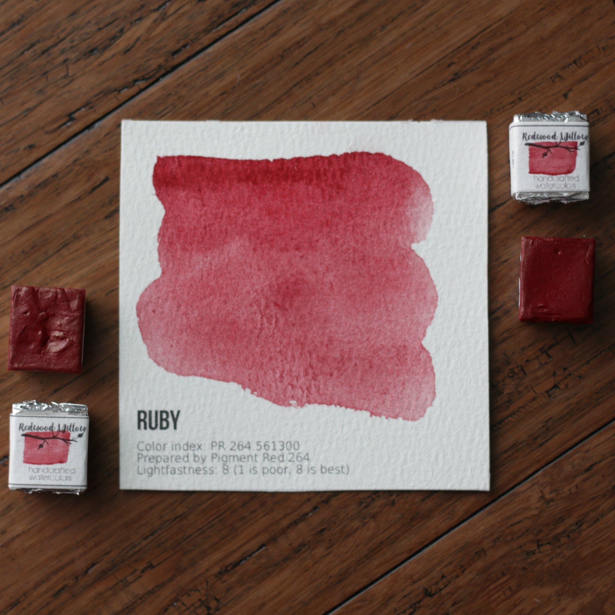 2048x2048 Ruby Watercolor Half Pan