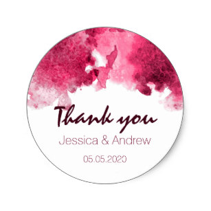 307x307 Ruby Watercolor Stickers Amp Labels Zazzle Uk