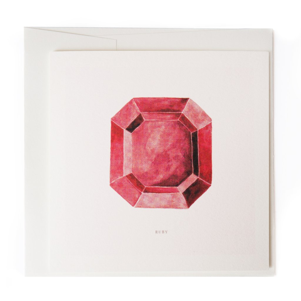 1024x1024 Watercolor Gem Card Ruby
