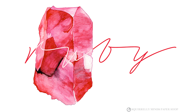600x375 Download Free Watercolour Ruby Desktop Wallpaper
