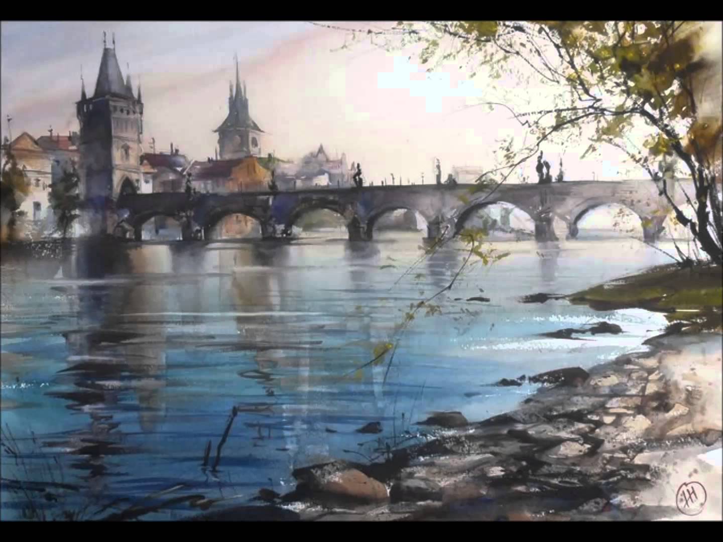 1440x1080 Watercolor Paintings By Russian Artist Ilya Ibryaev