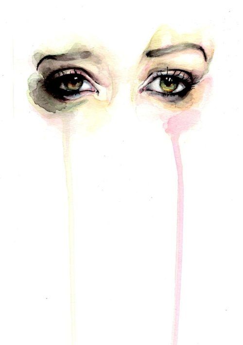 500x711 Sad Watercolor Paintings
