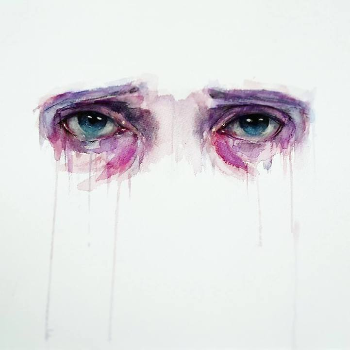 721x721 Expressive Watercolor Eye Paintings By Jone Bengoa Designwrld
