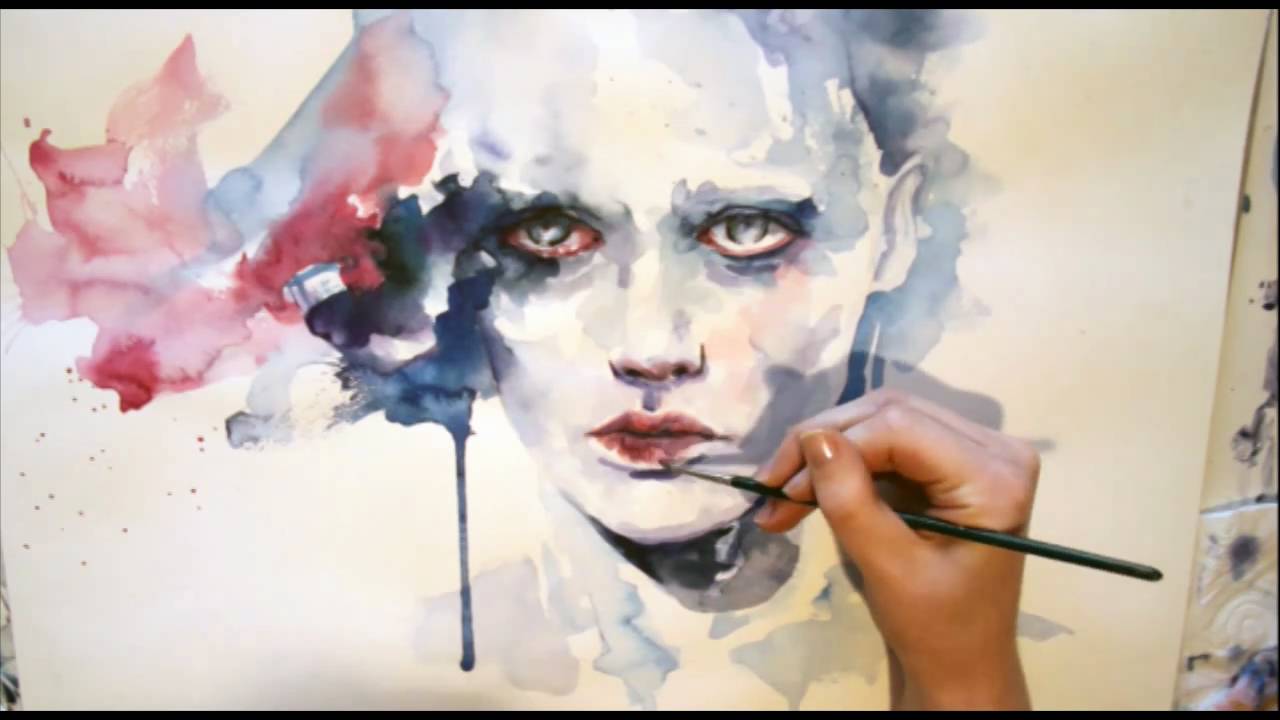 1280x720 Portrait Watercolor