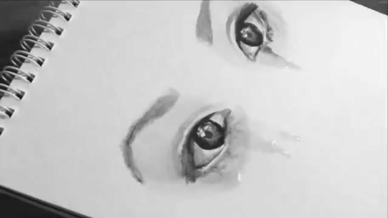 1280x720 Speed Watercolor Painting Sad Eyes