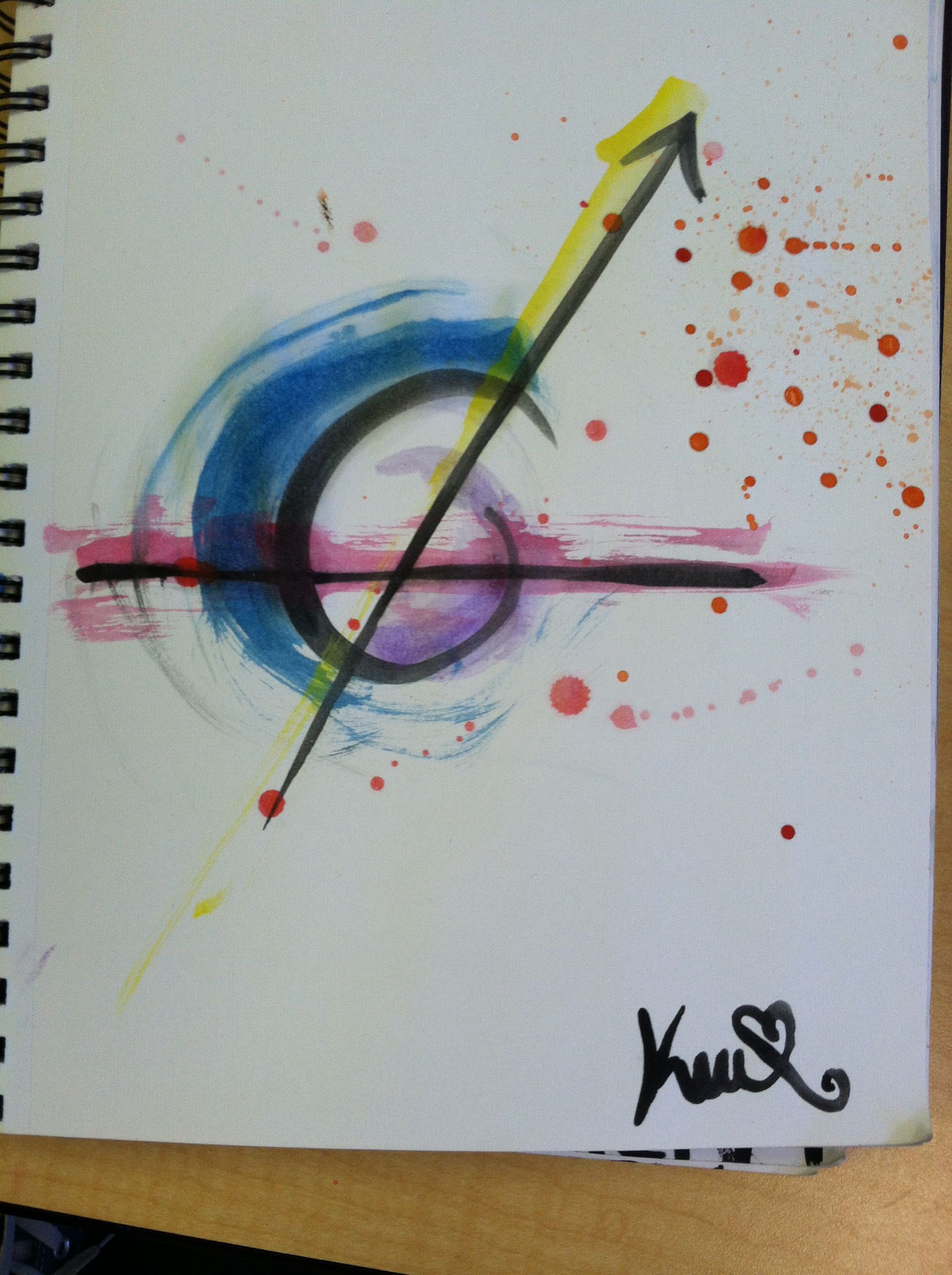 1936x2592 Sagittarius Watercolor Tattoo Design Artwork