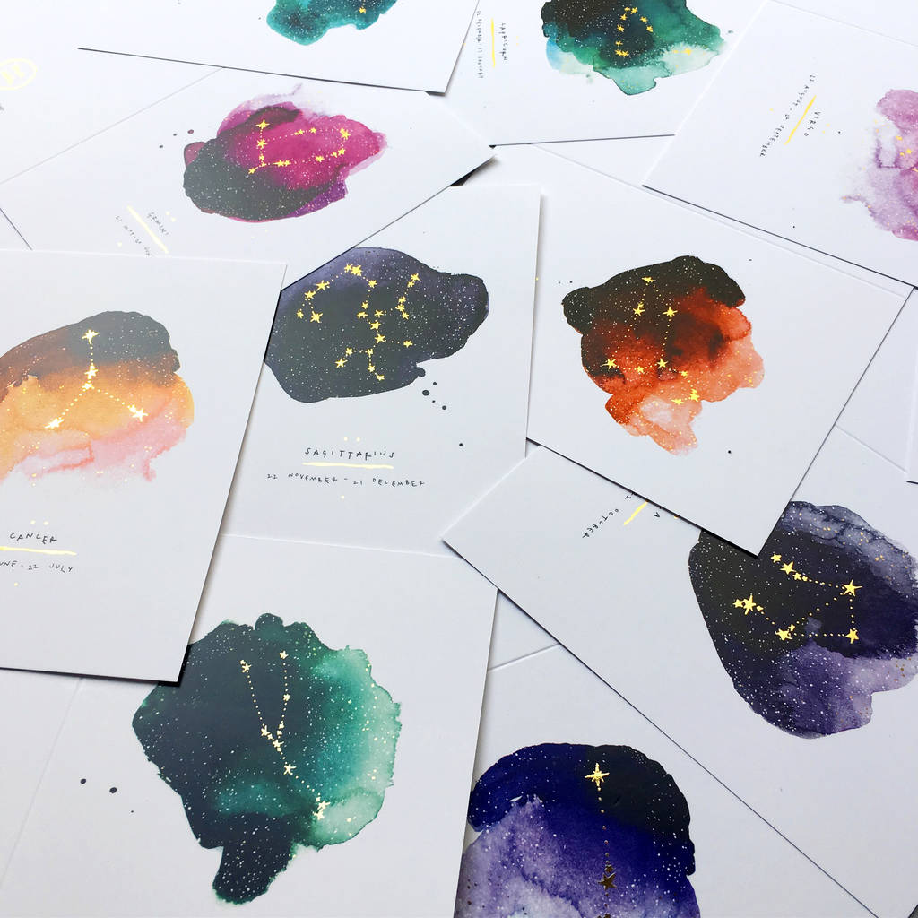 1024x1024 Birthday Card Sagittarius Zodiac Star Sign By Blank Inside