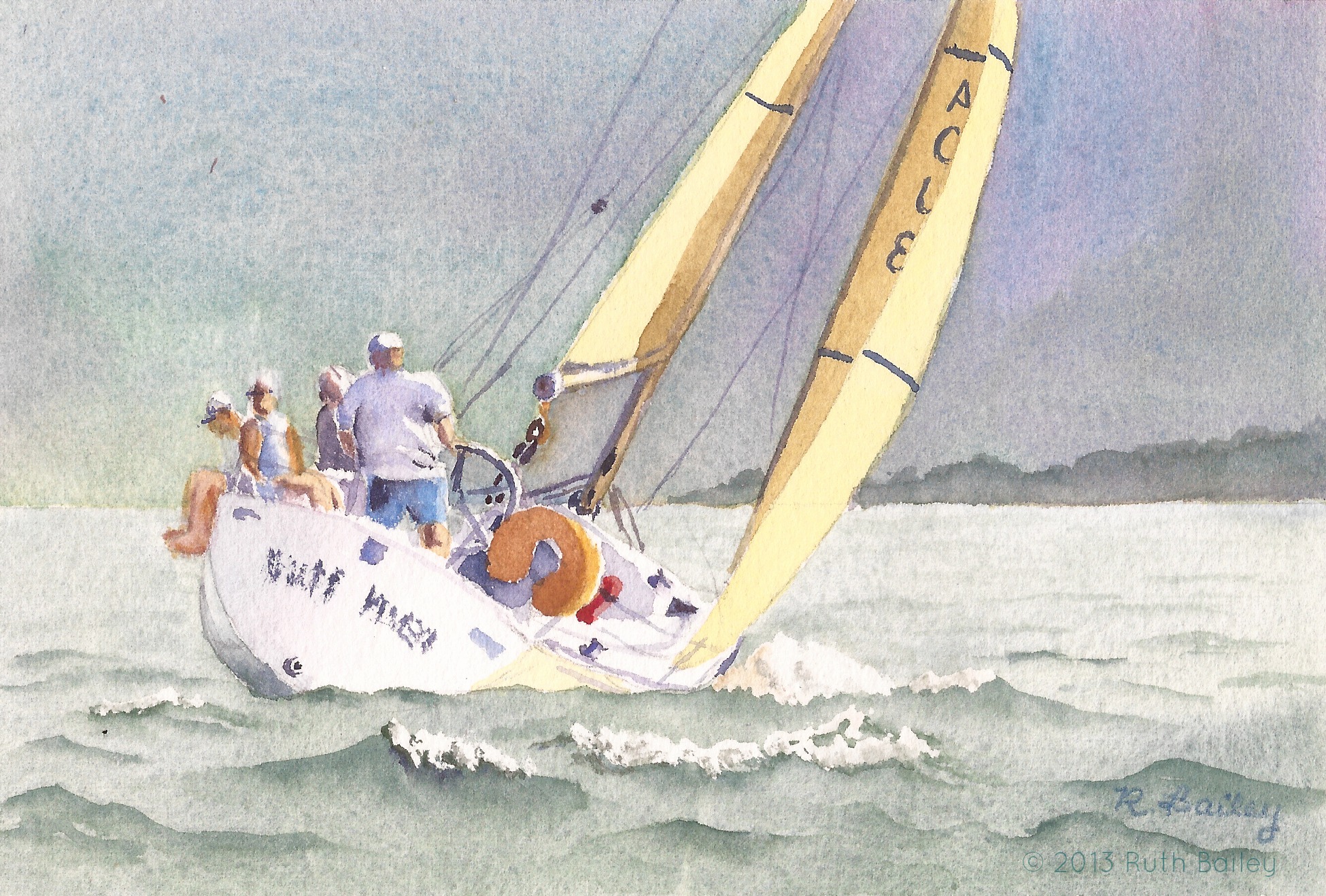 1950x1318 Sailboat Ruth Bailey, Artist